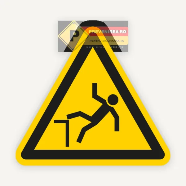 Etichete Atenție - Pericol de Cădere pe Scări | Siguranță și Prevenție la Locul de Muncă
