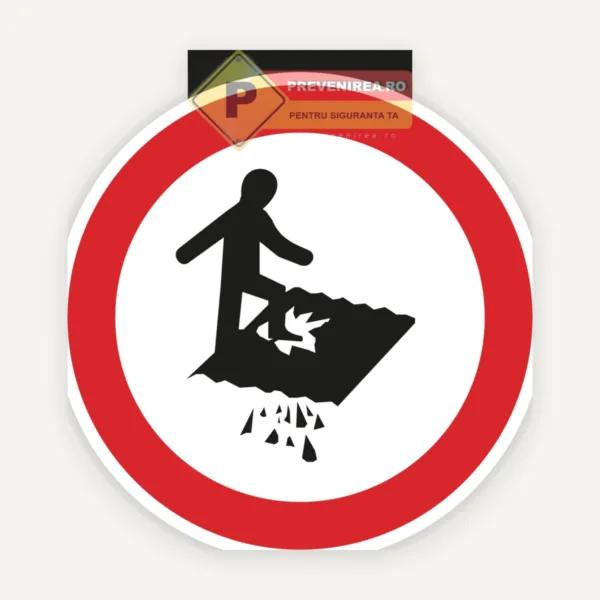 Etichete Nu călcați pe pardoseală pericol de prabusire
