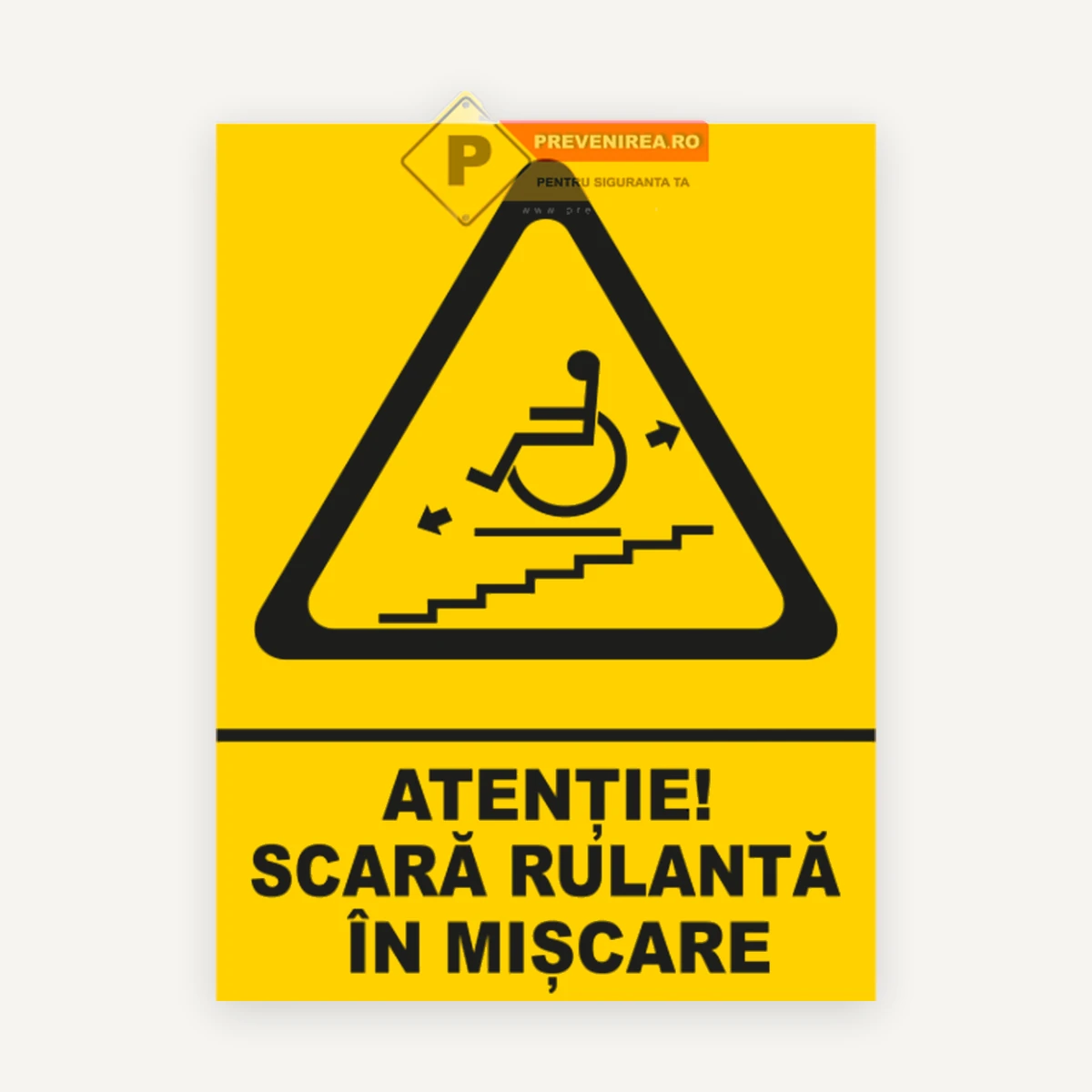Indicator prioritate scară rulantă pentru persoane cu dizabilități - vizibilitate maximă și conformitate