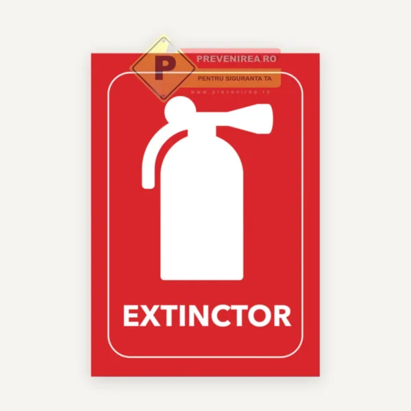 Indicatoare extinctoare PSI - semne de siguranță incendiu, conforme ISU