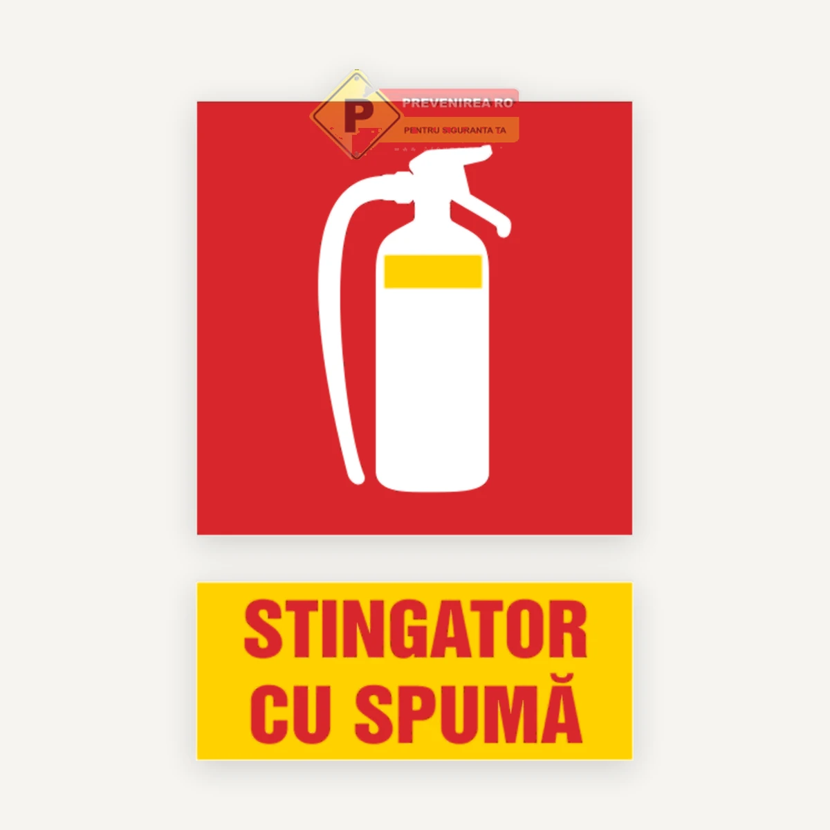 Semn pentru Stingător cu Spumă - Indicator PSI