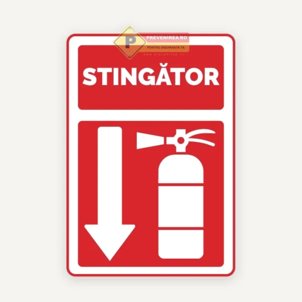 Indicatoare cu Săgeată pentru Stingător