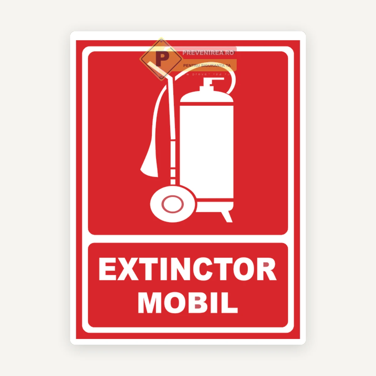 Indicator pentru Semnalizare Extinctor Mobil