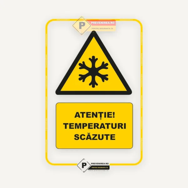 Indicator Temperaturi Scăzute - Avertizare Risc de Îngheț