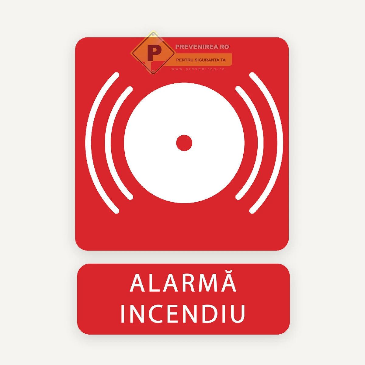 Indicator PSI Alarmă Incendiu - Semn pentru Buton Manual de Alarmare