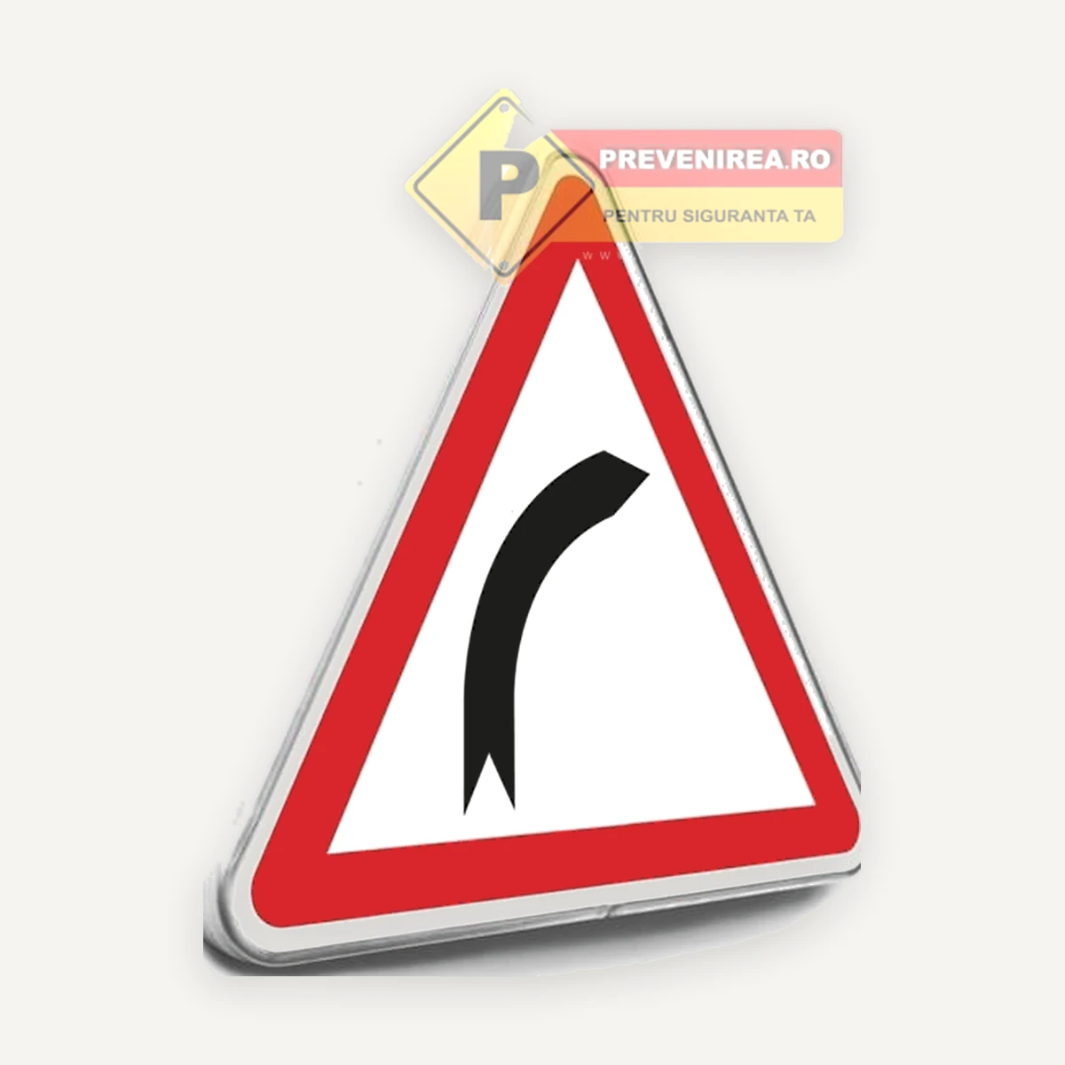 Indicator Curbă la Dreapta - Semnal Rutier pentru Siguranță și Vizibilitate