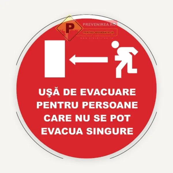 Indicator evacuare pentru persoane cu mobilitate redusă - Semnalizare evacuare de urgență