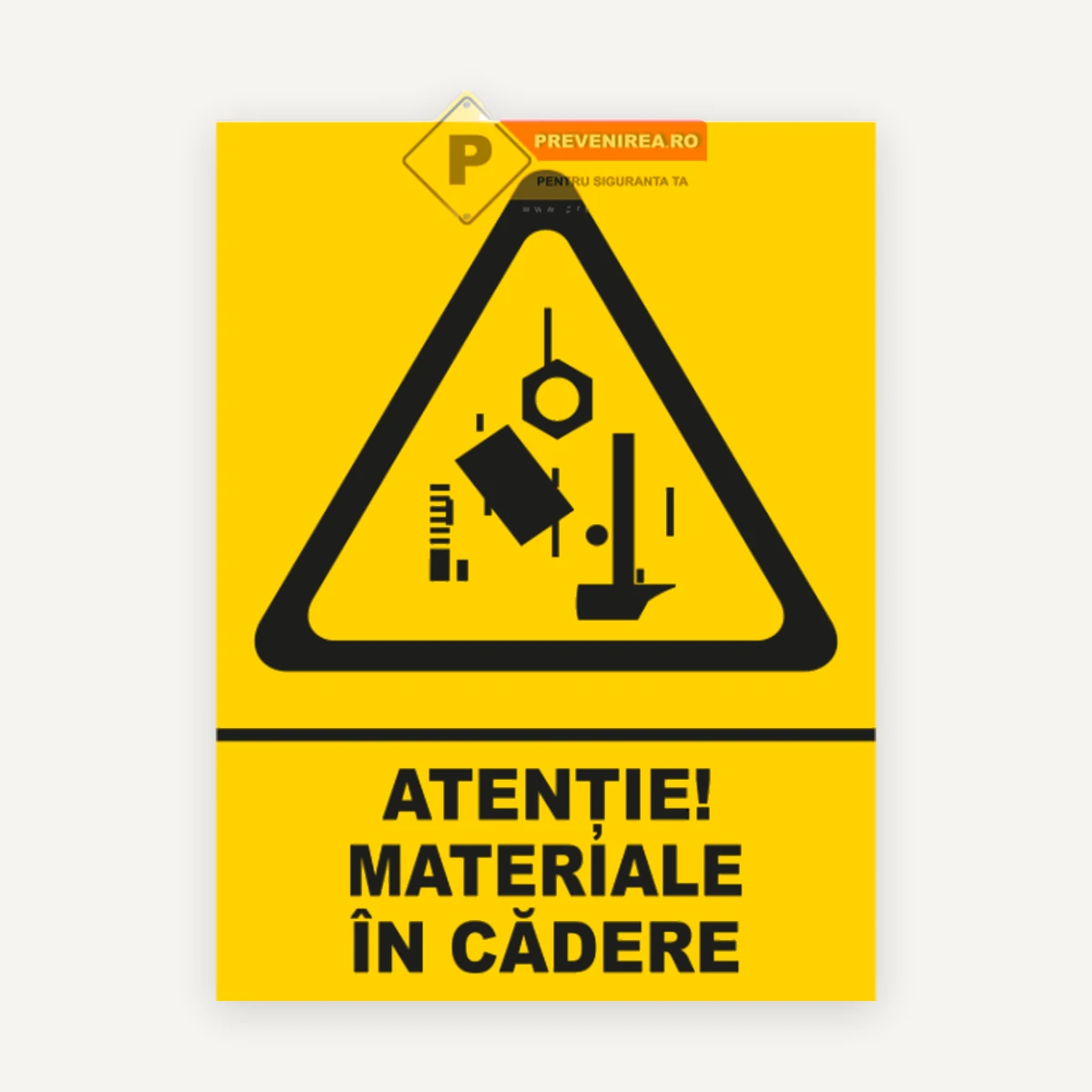 Indicator de semnalizare materiale in cadere