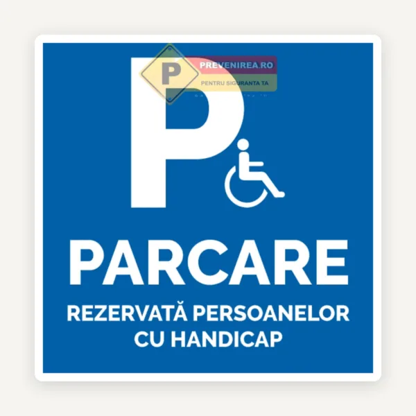 Indicator loc pentru persoane cu handicap
