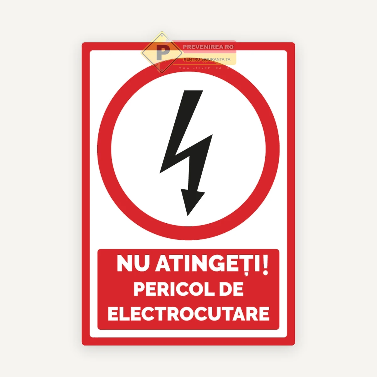 Indicator nu atinge pericol de electricitate