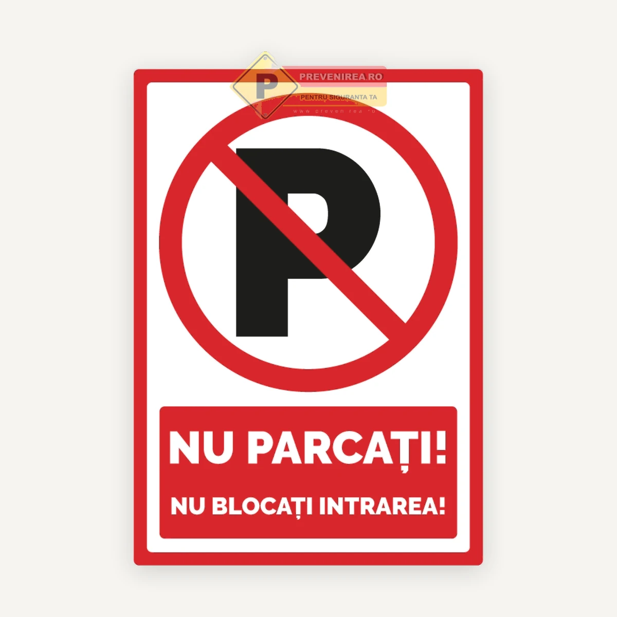 Indicator nu blocati intrarea