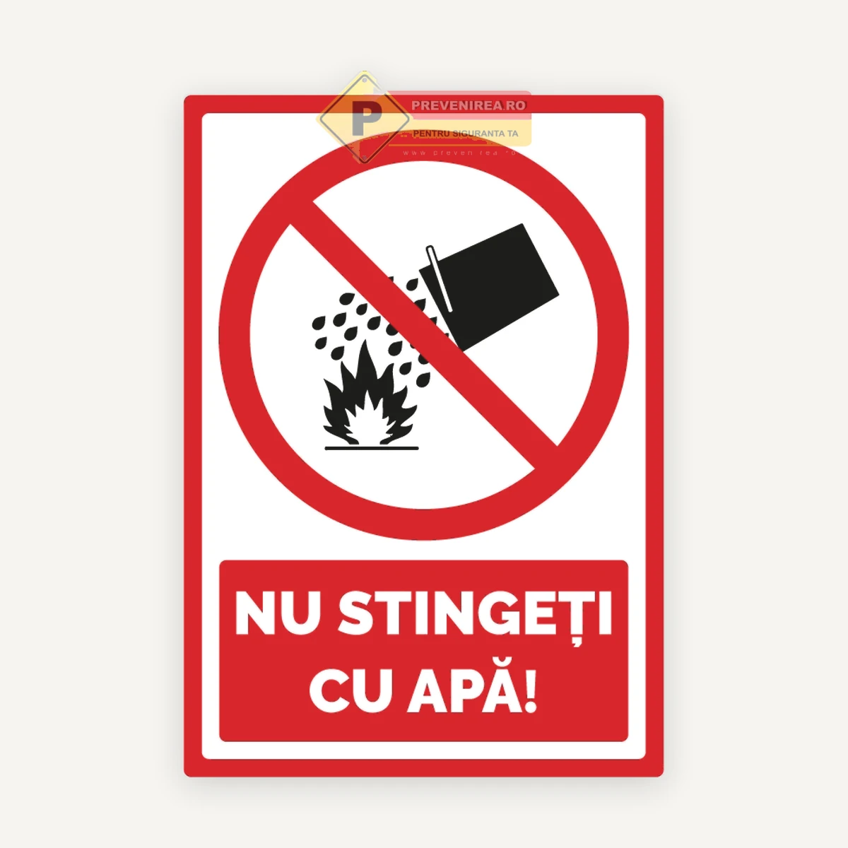Indicator nu stinge cu apa