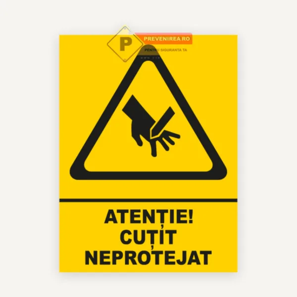 Indicator pentru cutite neprotejate