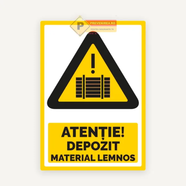 Indicator pentru depozit materiale lemnoase
