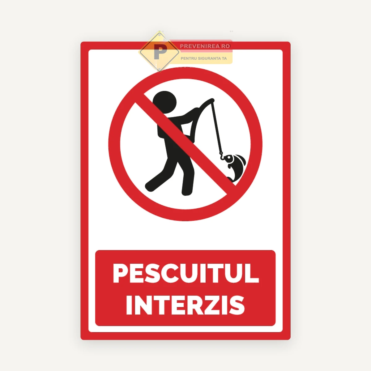 Indicator pentru interzicerea pescuitului
