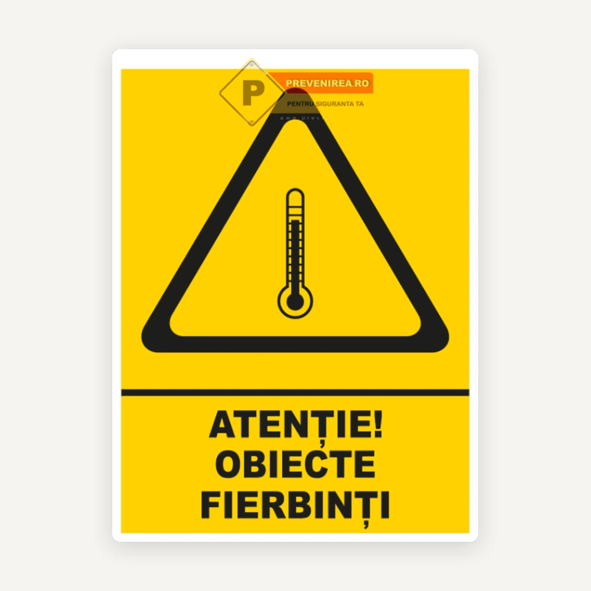 Indicator pentru obiecte fierbinti