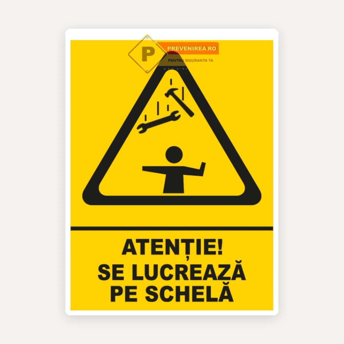 Indicator pentru schele metalice