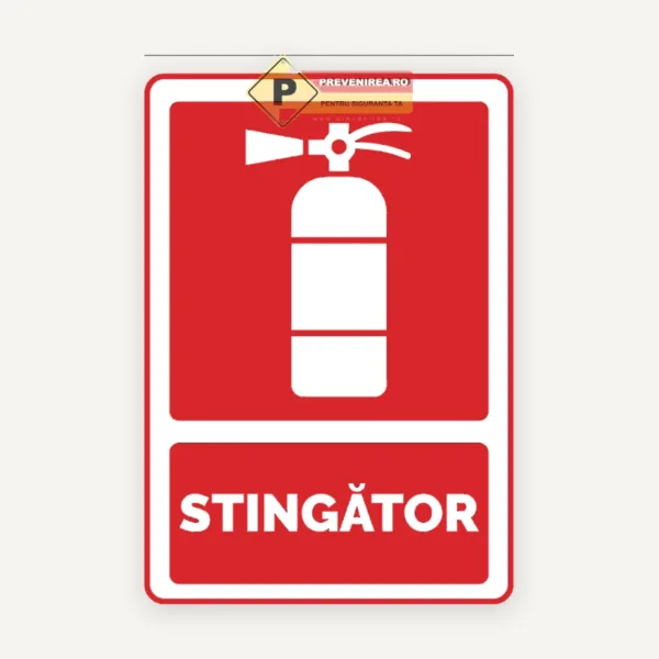 Indicator pentru semnalizare stingatoare