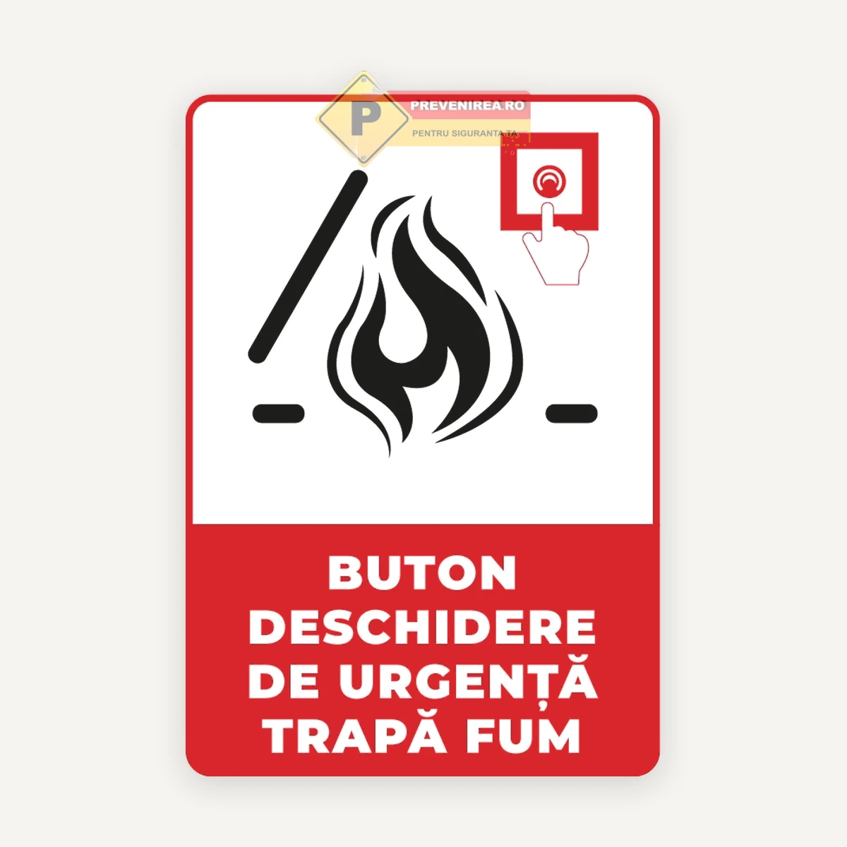 Indicator pentru trapa de fum