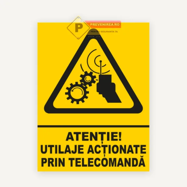 Indicator pentru utilaj cu telecomanda