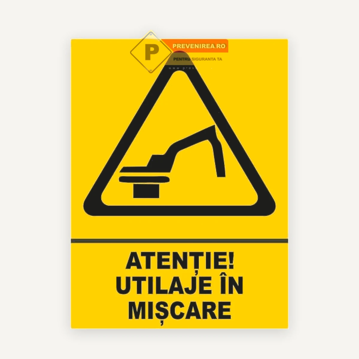 Indicator pentru utilaj in miscare