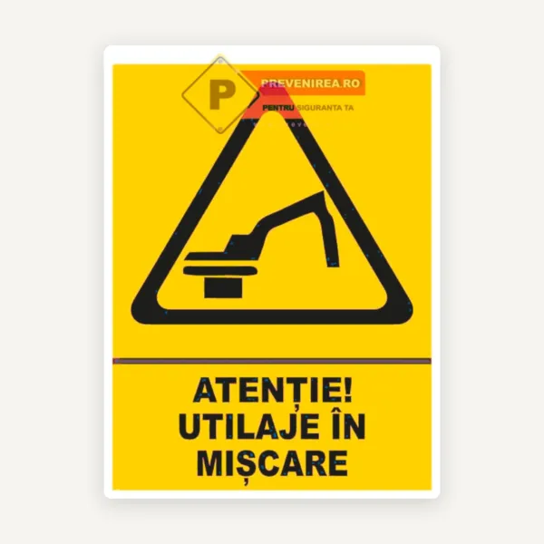 Indicator pentru utilaje in miscare