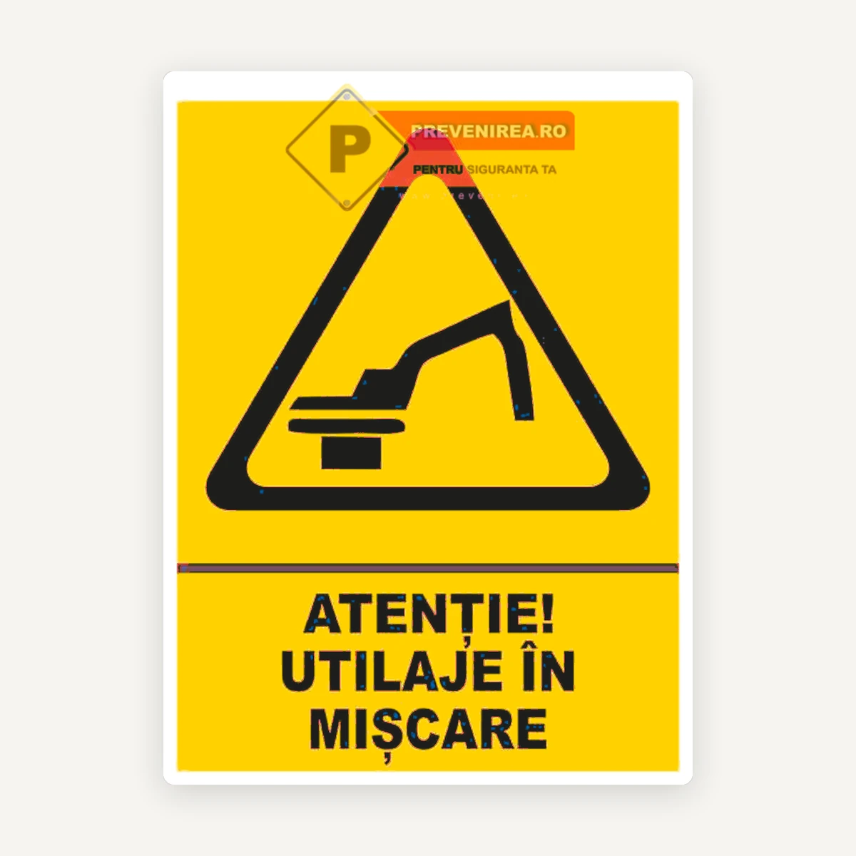 Indicator pentru utilaje in miscare