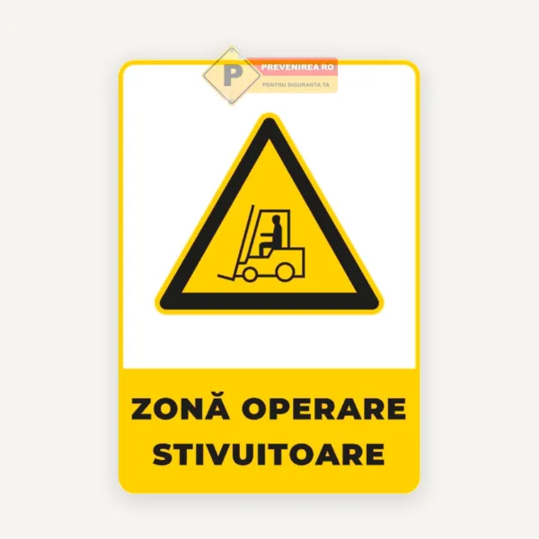 Indicator pentru zona de operare stivuitoare