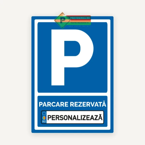 Indicator personalizat parcari rezervate
