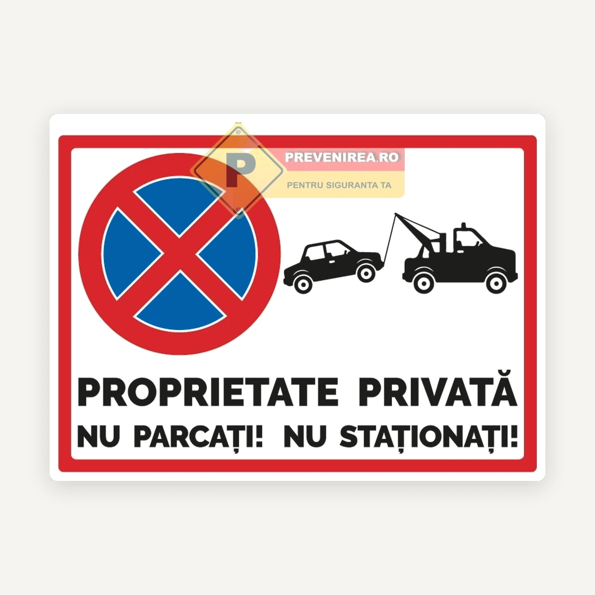Indicator proprietate privata nu parcati
