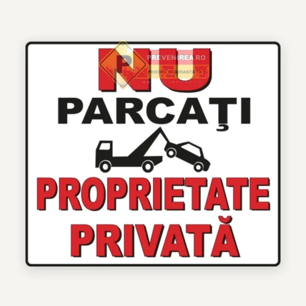 Indicator rosu nu parcati