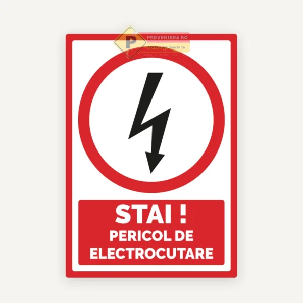 Indicator special pericol de electrocutare