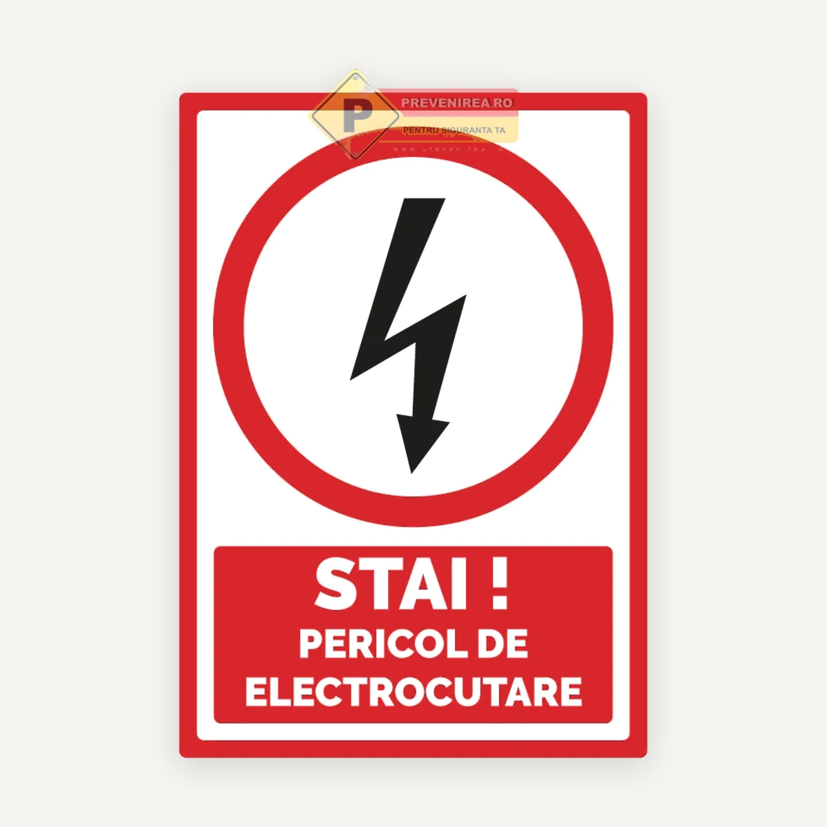 Indicator special pericol de electrocutare