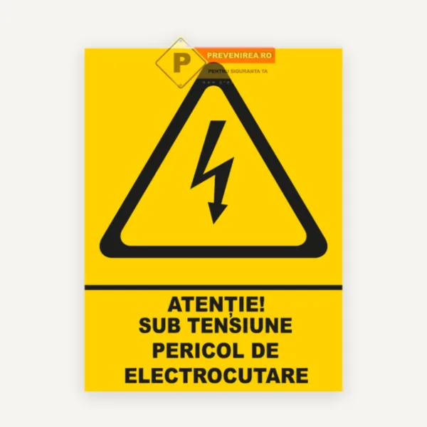 Indicator sub tensiune pericol de electrocutare