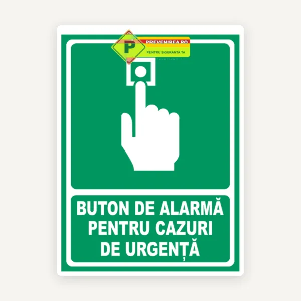 Indicator Buton Alarmă de Urgență” - Semnalizare pentru Sisteme de Alarmare