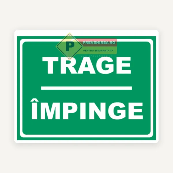 Indicator verde usa trage si impinge