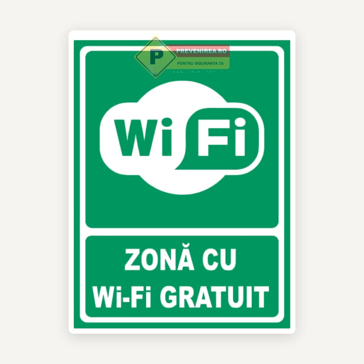 Indicator zona cu wi-fi gratuit