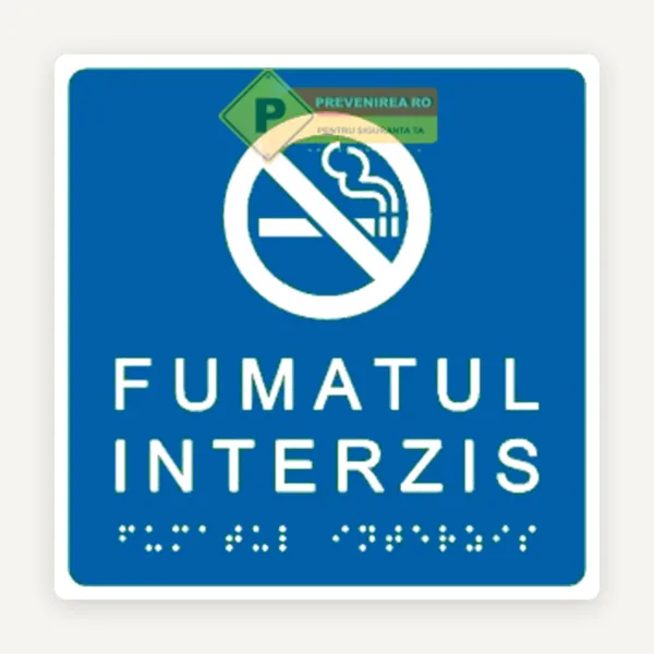 Plăcuțe pentru nevăzători în Braille