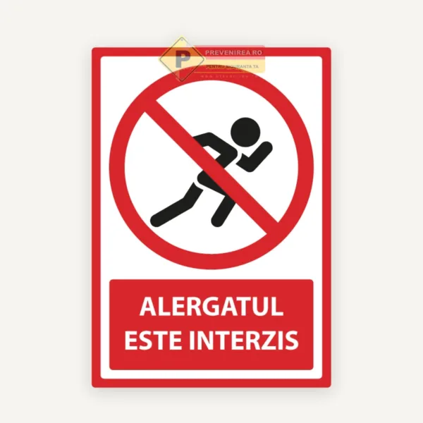 Semn pentru alergatul interzis