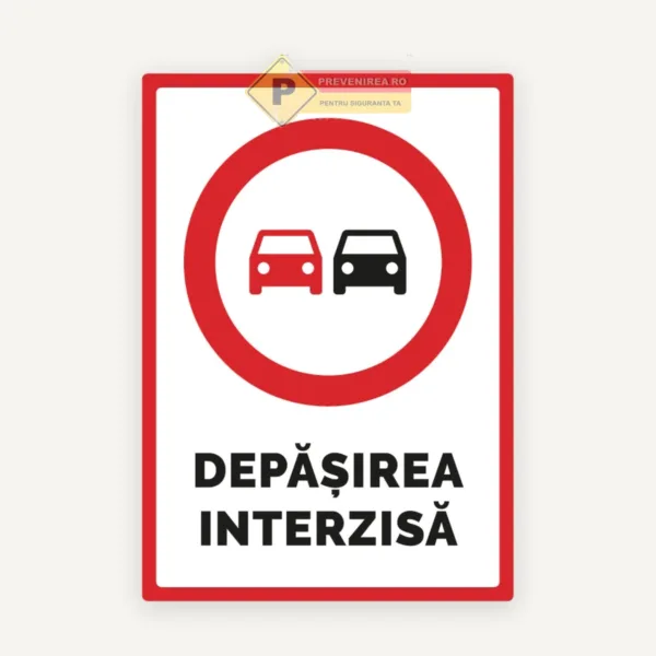 Semn pentru depasirea interzisa