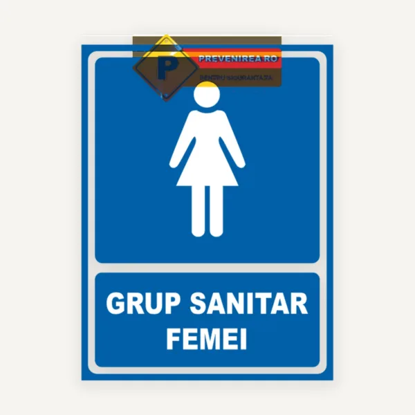 Semn pentru grup sanitar femei