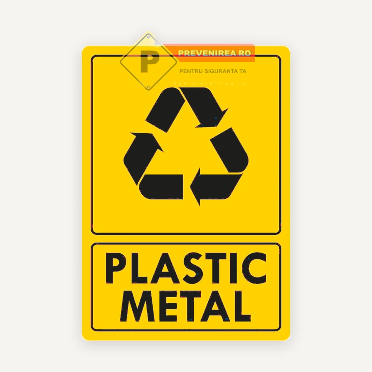 Semn pentru plastic si metal