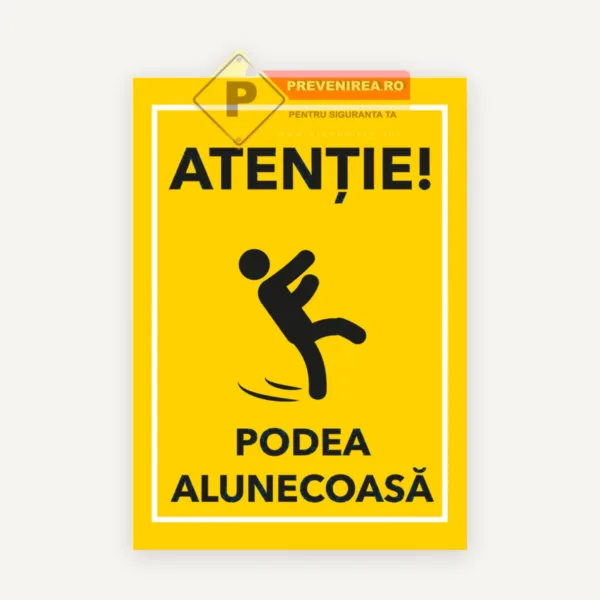 Semn pentru podea alunecoasa