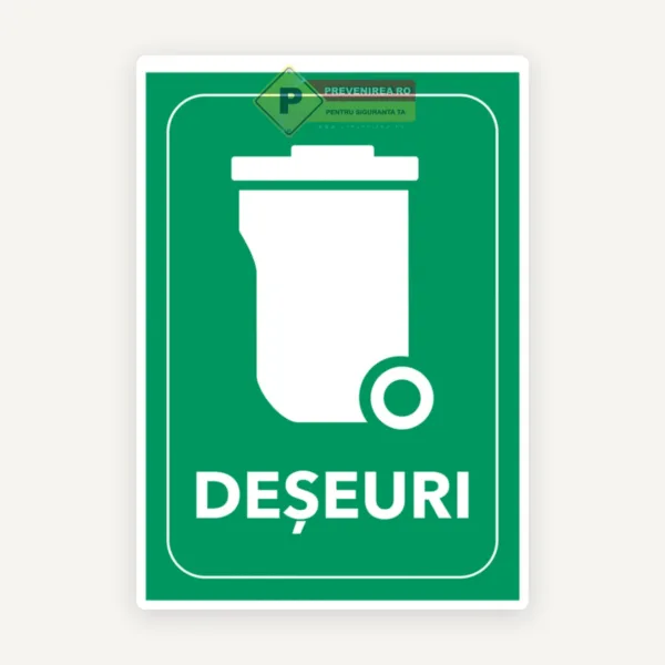 Semn pentru pulbere de gunoi