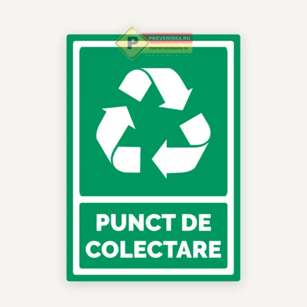 Semn pentru punct de colectare
