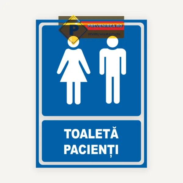 Semn pentru toaleta pacienti