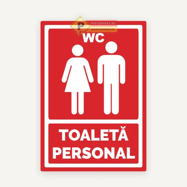Semn pentru toaleta personal