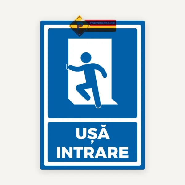 Semn pentru usa de intrare