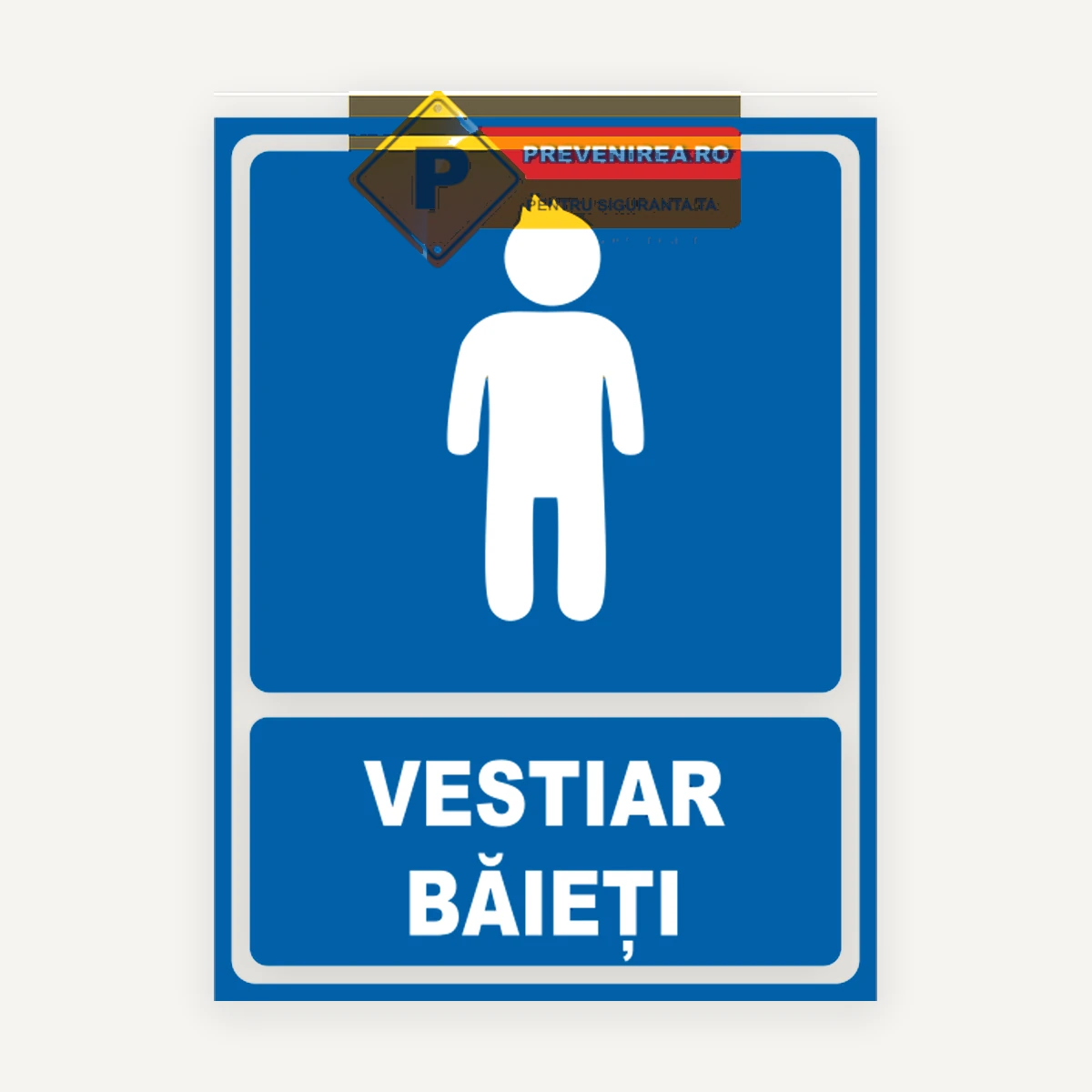 Semn pentru vestiar baieti