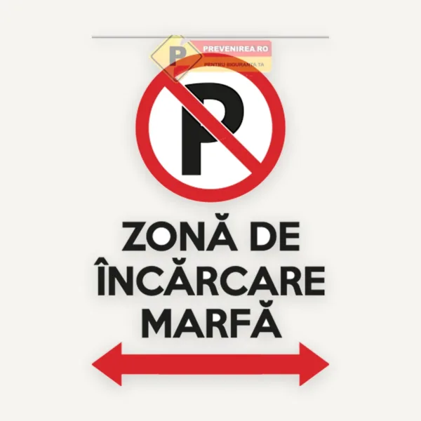 Semn pentru zona de incarcare marfa